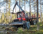 New Forwarder working in the woods